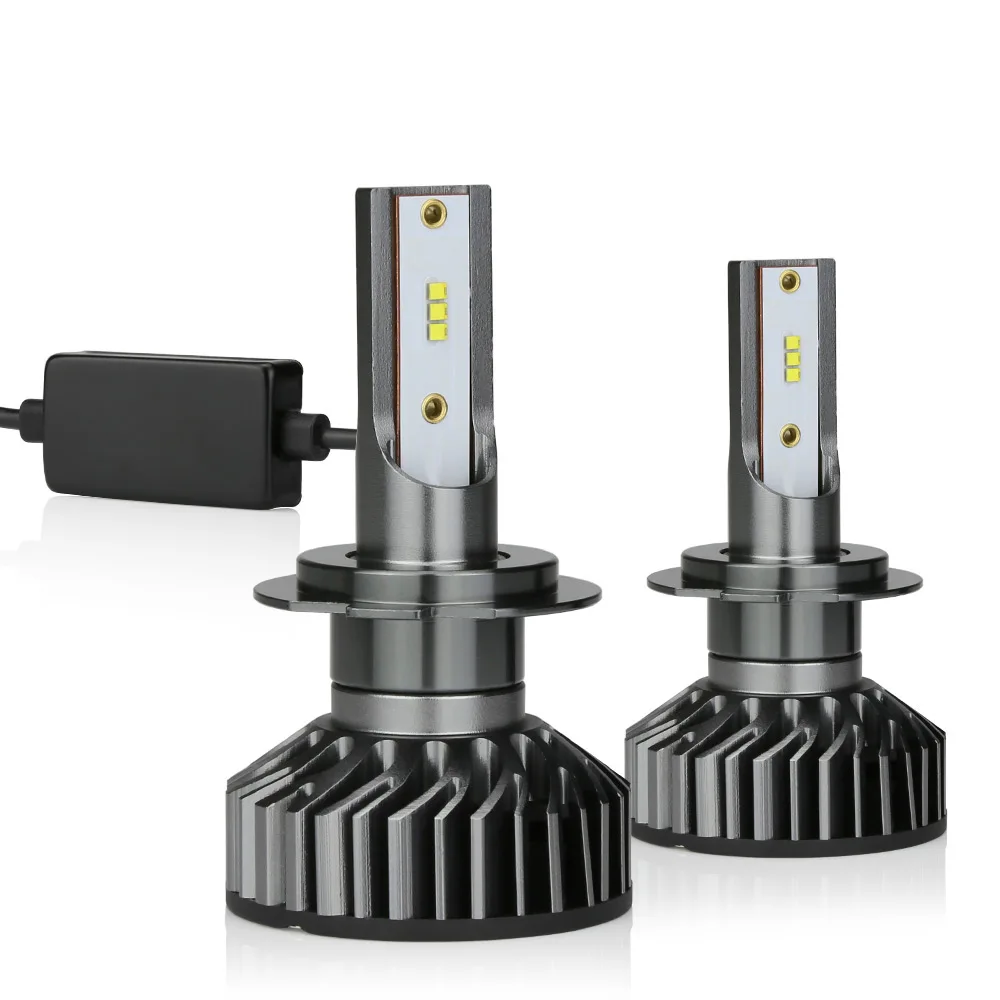 

2X NO INTERFERENCE ZES H7 LED Bulb Canbus Car Light Headlight 12000LM 100W 6000K 12V 24V Automobile Turbo Led Lamp