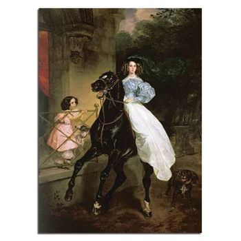 

princess ride a horse 40x55 Diamond embroidery Diy diamond square drill rhinestone pasted Crafts Needlework home decoration