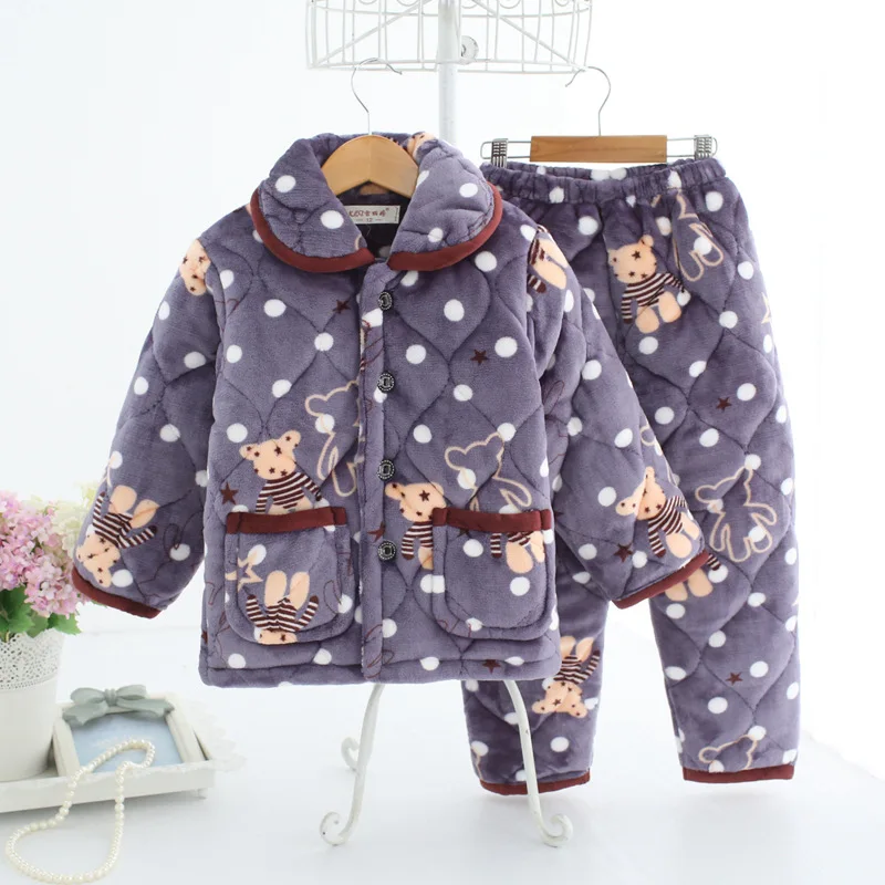 Детская Пижама зимняя Фланелевая для младенцев|boys pajamas|baby boy pajamasinfant pajama |