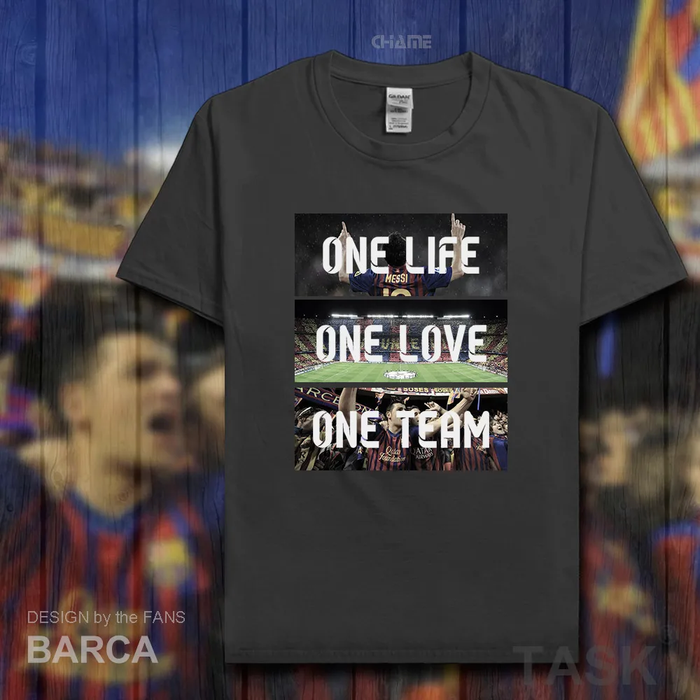 

Barcelona One Life One Love One Team men tshirt 100% cotton short sleeves fans t-shirt t shirt footballer jerseys summer new 03