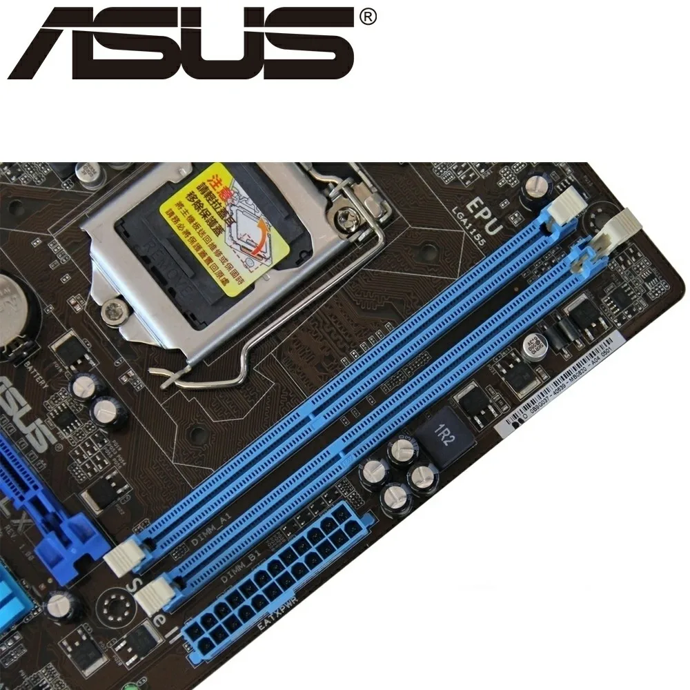 Asus P8H61-M LX настольная материнская плата H61 Socket LGA 1155 i3 i5 i7 DDR3 16G uATX UEFI биос оригинальная б/у материнская плата в продаже