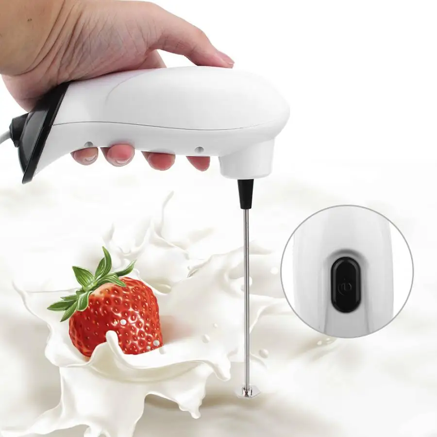 

Hand-held Milk Frother Electric Handheld Mixer Blender Milk Foamer Maker For Coffee Latte Cappuccino Hot Chocolate EU220V