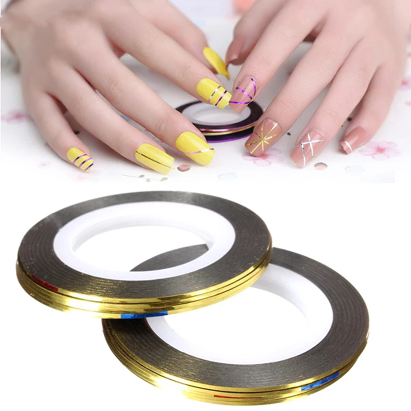10 Color Rolls Striping Tape Line Nail Sticker Diy Kit Joy 18 Colors Rolls Nail Art Striping Tape Line Sticker Diy Decoration