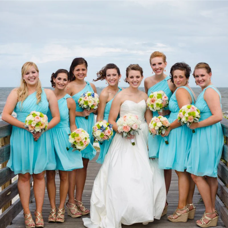 Teal Bridesmaid Dresses