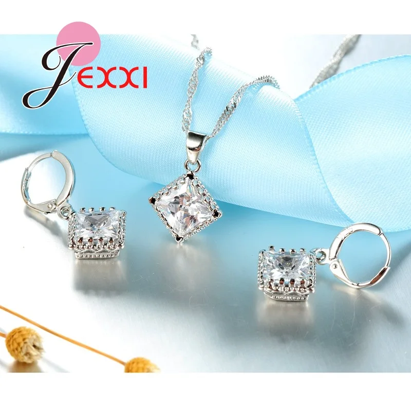 JEXXI-Luxury-Bridesmaid-Jewelry-European-Big-Square-Crystal-Necklace-Earrings-Set-Fashion-Silver-Women-Wedding-Accessories (4)