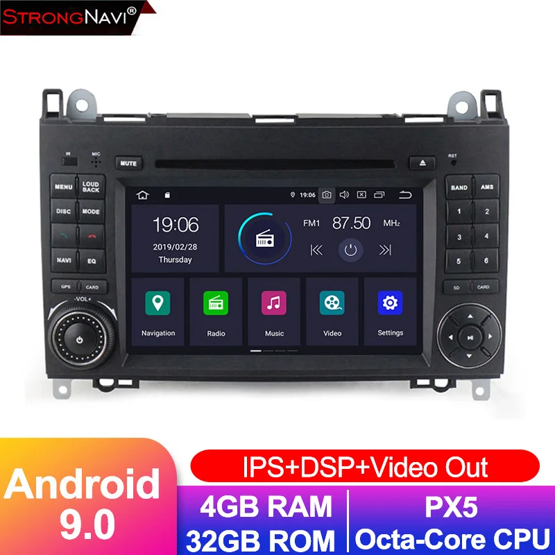 Android 9.0 IPS screen Car DVD multimedia for Mercedes Benz B200 A B Class W169 W245 Viano Vito W639 Sprinter W906 WIFI GPS | Автомобили и