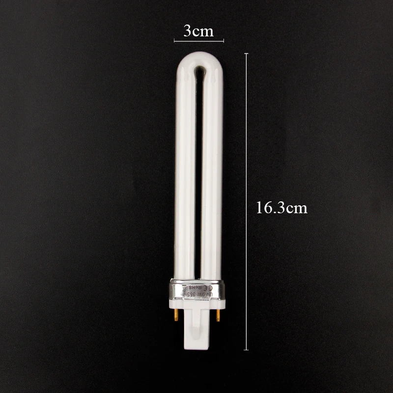 1 шт. UV-9W-365nm 9 W электронный УФ-лампа для сушки гелевых ногтей для 110 V-220 V Сушилка для ногтей, УФ-лампы, инструменты для ногтей Сменная Трубка