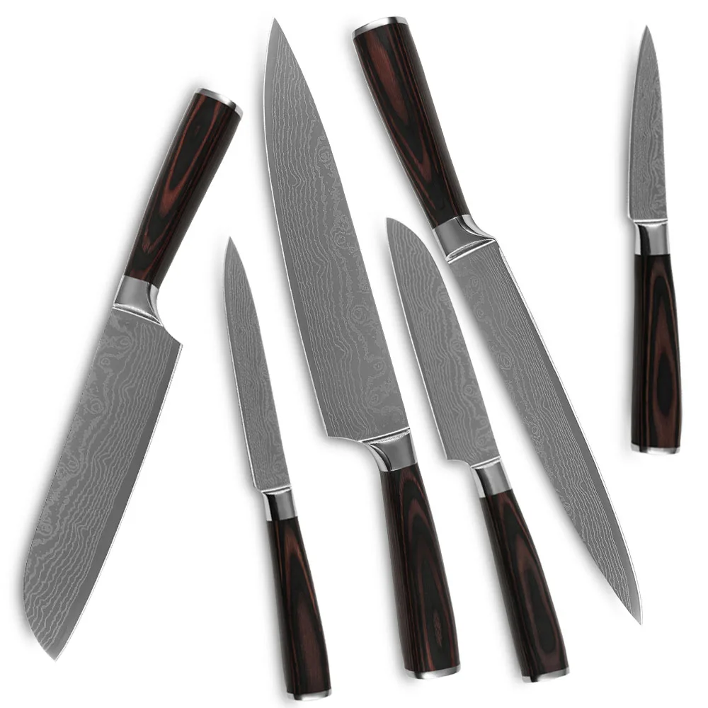 laser kitchen knives kitchen knives six set 169 7cr17 7cr17 stainless laser kitchen knives kitchen knives six set 169 7cr17 7cr17 stainless