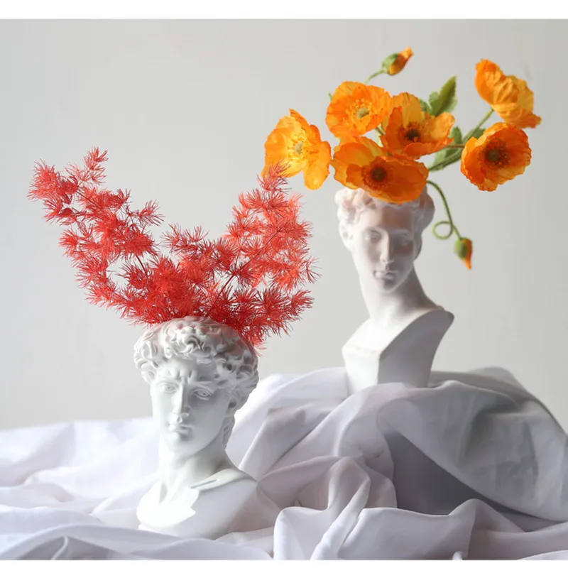 Kaufen Apollo Menschliches Gesicht Vase La Marseillaise Kunst Vase Giuliano de  Medici Vase Display Zimmer Dekorative Figue Kopf Form Vase