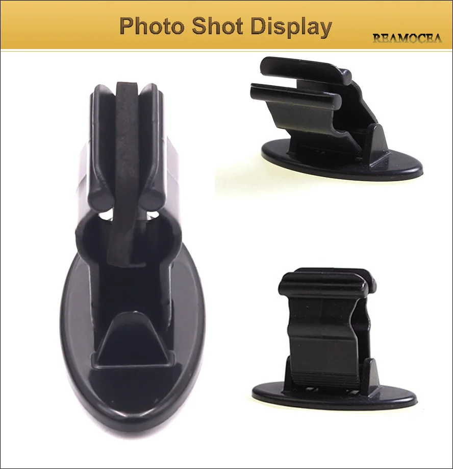 Reamocea Car Interior Mini 180 Degree Rotating Card Glasses Ticket Holder Mount Clip Bill Organizer Gas Door Guard Card Folder (7)