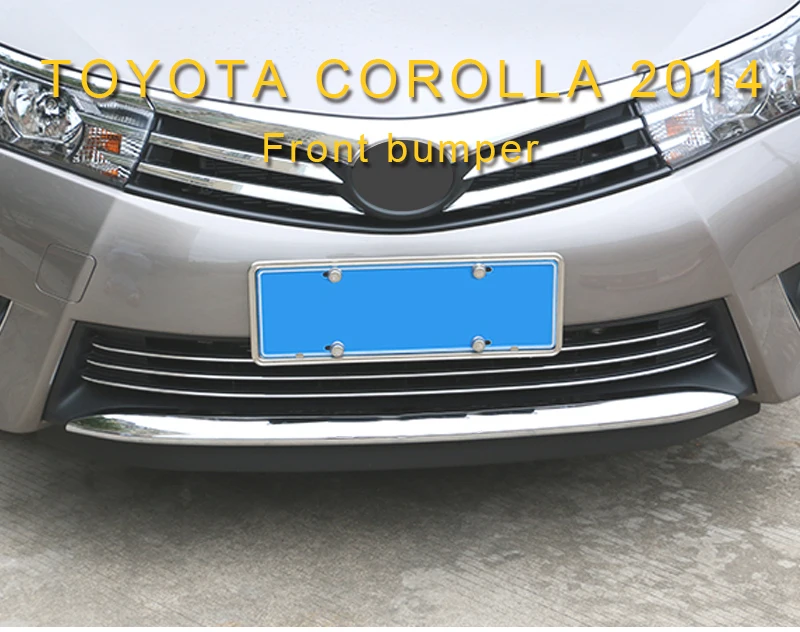 Gelinsi для Toyota Corolla- на передний бампер для автомобильного стайлинга защитный чехол для крыла накладка рамка наклейка внешние аксессуары