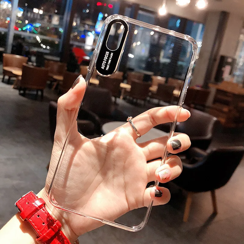 

Suitable for Huawei Nova 2i s Plus 3i 3E mobile phone cases Nova 4 4e TPU sleeve metal camera acrylic transparent shell