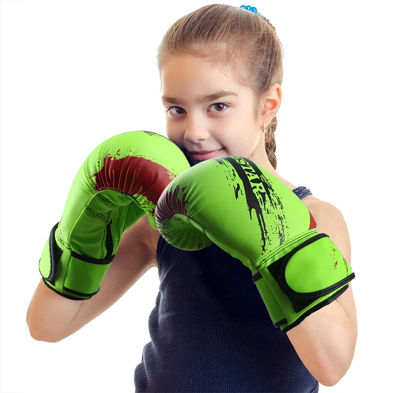 9 Color Child Kids Graffiti Boxing Gloves Fighting Kickboxing Gloves