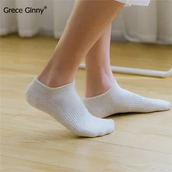 

Men's cotton four seasons sports boat socks Solid color knitted invisible low cut fashion short socks