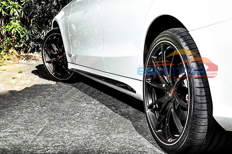 ebmotor-com Real Carbon Fiber Side Skirts Cover 1pair For Benz W205 C63 C63s AMG SOnly 2015UP 10