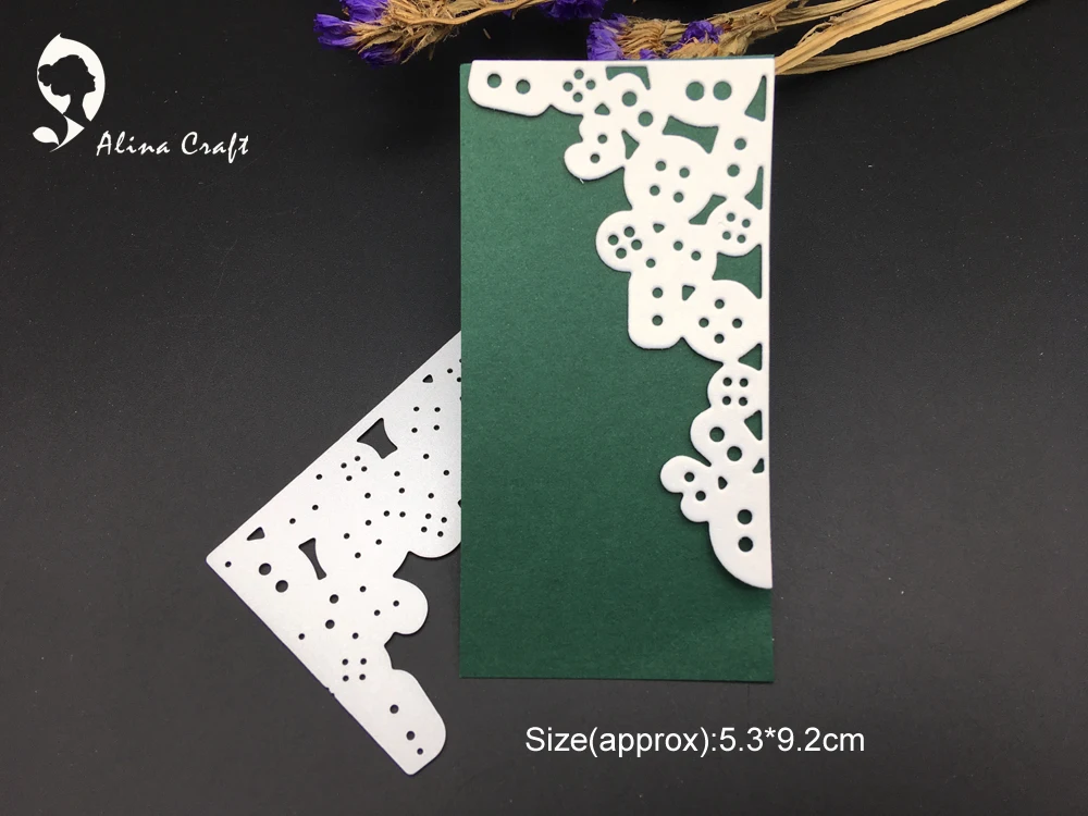 

AlinaCraft METAL CUTTING DIES die cut card coner edge decorate buttons Scrapbook card PAPER CRAFT embossing stencils punch