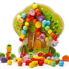 Montessori Toys Children Early Educational Learning Puzzle Wooden Toys Animal Fruit Tree House Stringing Beads Birthday Gift Montessori Toys Children Early Educational Learning Puzzle Wooden Toys Animal Fruit Tree House Stringing Beads Birthday Gift