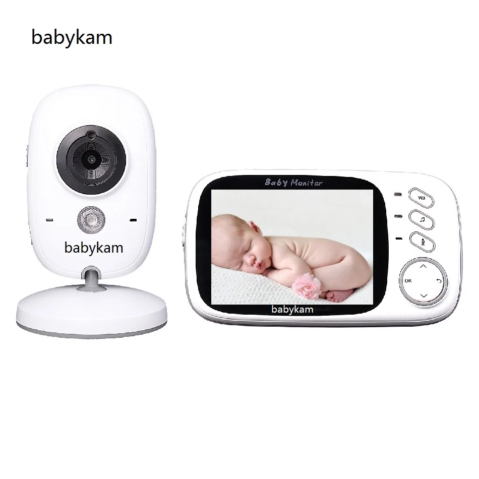 

babykam baby monitor vb603 IR Night vision 3.2 inch LCD 2 way Talk 8 Lullabies Temperature monitor Multi-language Menu