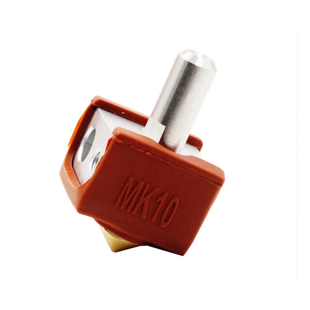 Best Price MK10 Coffee Color Silicone Protective Case + 0.4mm Nozzle + Heating Block DIY Kit for 3D Printer