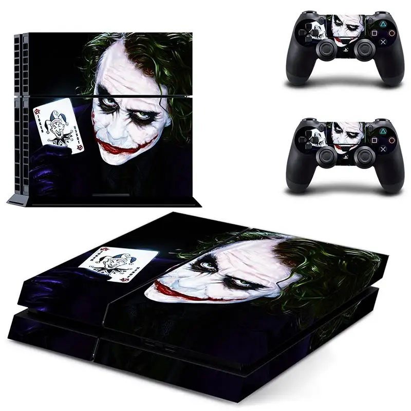 

New Joker Skin Sticker Cover For Sony PS4 PlayStation 4 Console And 2 Controller Skins Protective Decal