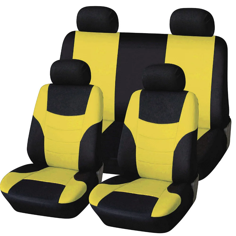 

Car Seat Full Cover Universal Accessories Styling red blue yellow orange green rosy red For VW POLO golf Peugeot 206 lada