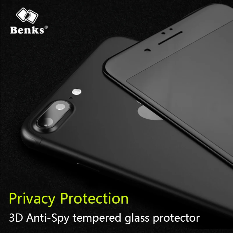 imágenes para Privacidad protector de pantalla benks 3d curvada borde mascota anti peeping sensación suave de cristal templado de cine para iphone 7 7 plus imágenes para Privacidad protector de pantalla benks 3d curvada borde mascota anti peeping sensación suave de cristal templado de cine para iphone 7 7 plus