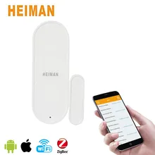 HEIMAN ZigBee умный датчик окна двери Интеллектуальная домовая сигнализация беспроводное соединение с батареей HS3DS