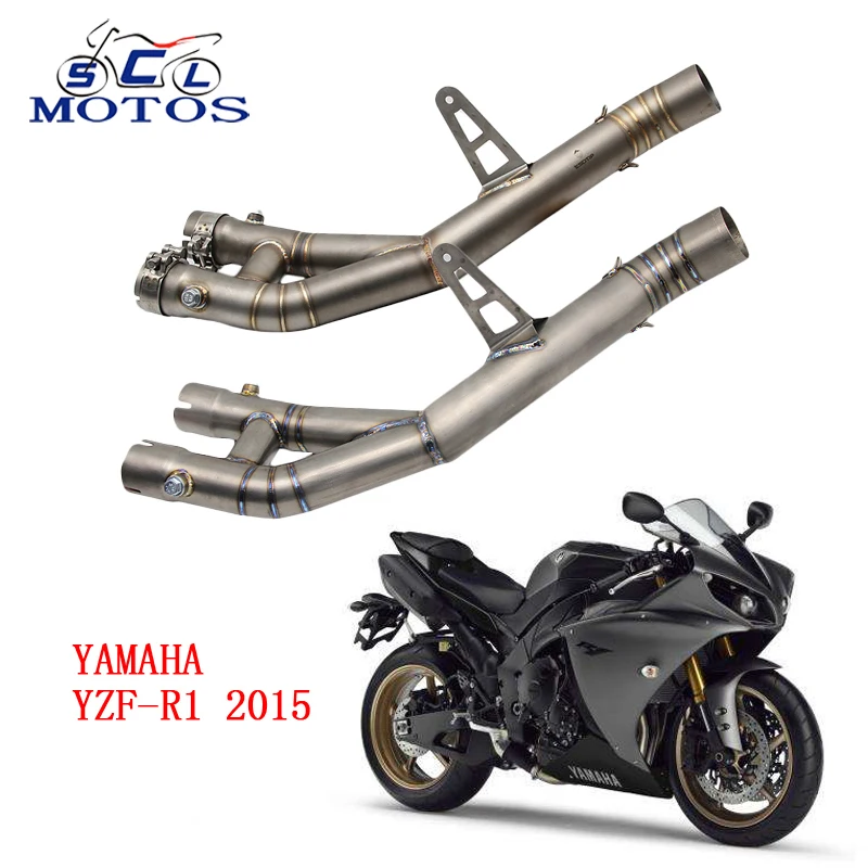 Sclmotos -YZF R1 2015 Stainless Steel Mid Pipe Motorbike Motorcycle Middle Link Exhaust Muffler for YAMAHA YZF-R1 2015 Sclmotos -YZF R1 2015 Stainless Steel Mid Pipe Motorbike Motorcycle Middle Link Exhaust Muffler for YAMAHA YZF-R1 2015