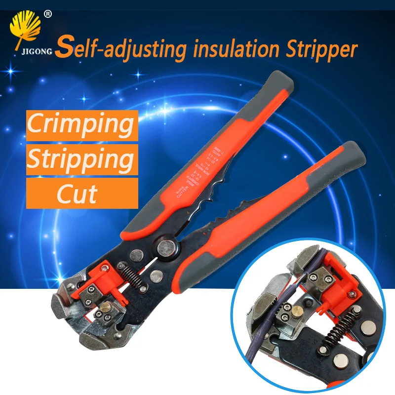 

Multi Functional Automatic Cable Wire Stripper Plier Self Adjust Crimper Terminal Tool Cutting Crimping Stripping