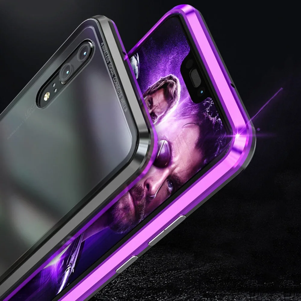 Роскошный Магнитный чехол для Huawei Nova 3 3e P20 Pro металлический бампер с магнитами