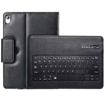

10pcs/lot Wireless Bluetooth Keyboard Detachable Stand Litchi Leather Case For Apple iPad Pro 11 2018