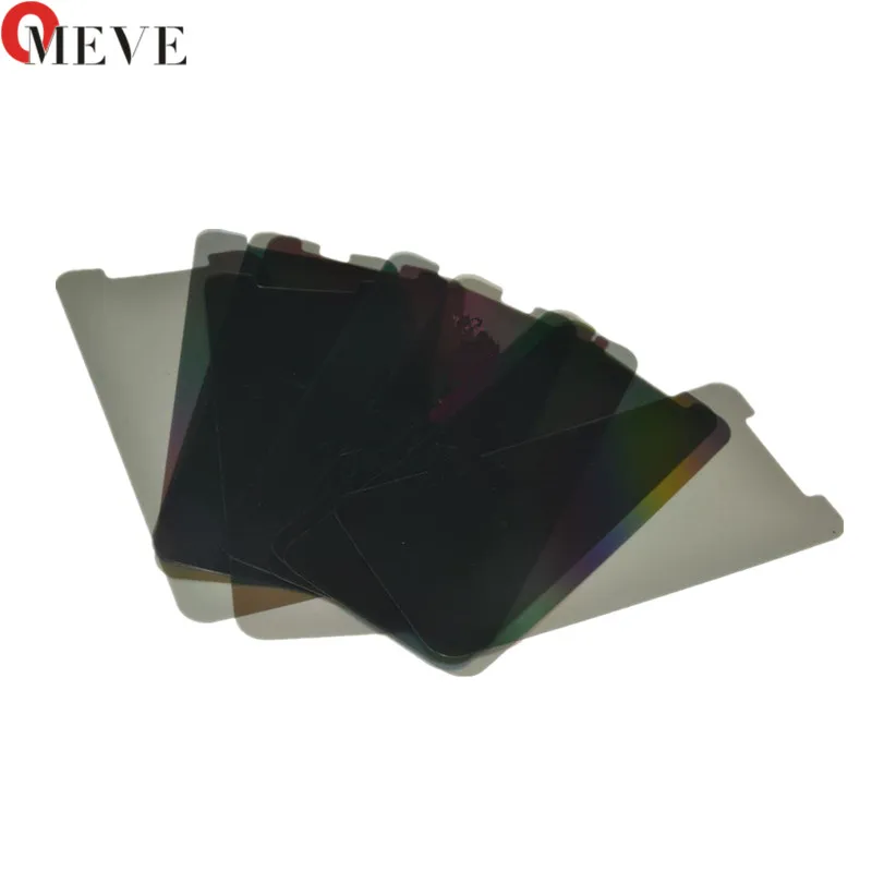 50PCS/LOT Screen Polarizing film for iPhone X  XS XR XS MAX 8 7 6s 6 plus 5 5s 5c SE LCD Polarizer Film Polarization Light Film