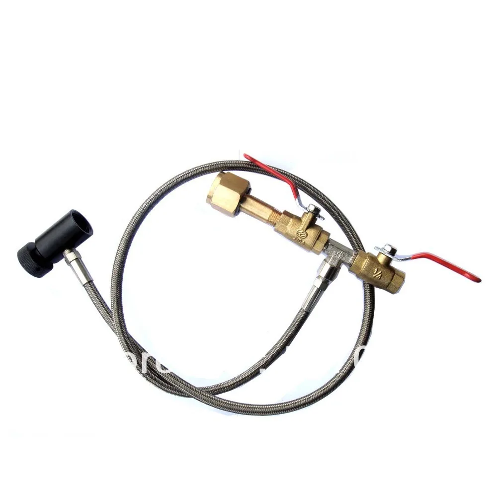 NEW 36" Paintball Deluxe Dual Valve CO2 Fill Station Stainless Steel