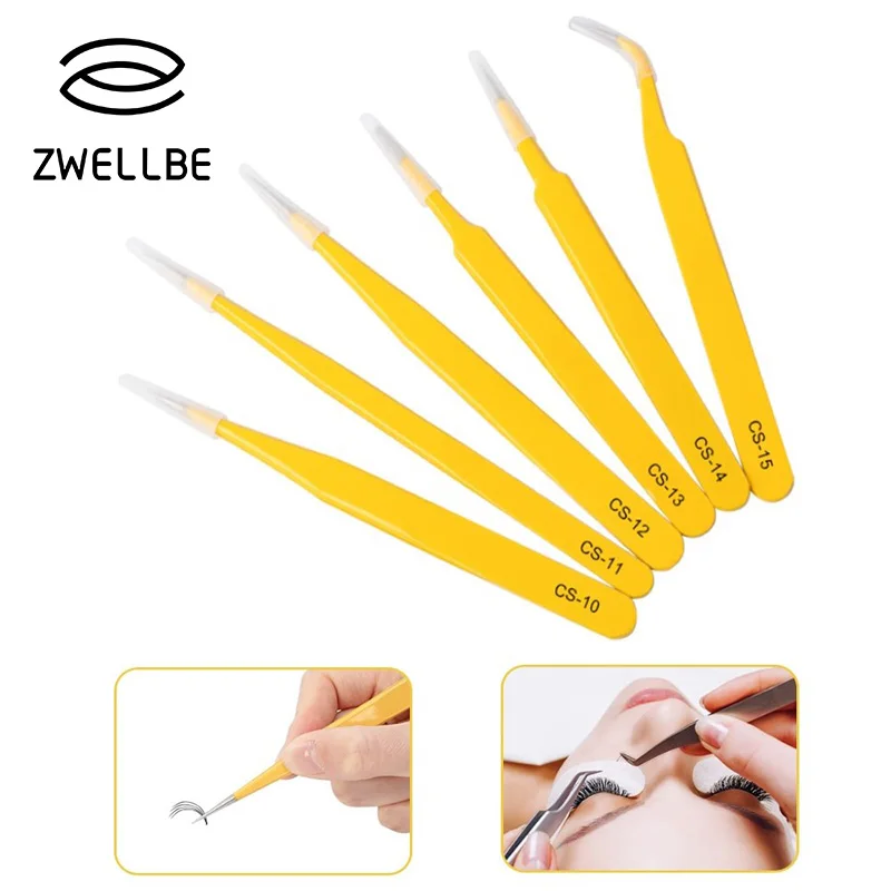 

Anti-Static Stainless Steel Tweezers For Eyelash Extension Eyebrow Precision Curved Straight Tweezers Maintenance Repair Tool