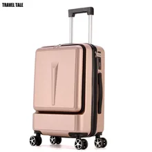 CARRYLOVE 20 дюймов Спиннер ноутбук чемодан бизнес путешествия багажные сумки с колесом
