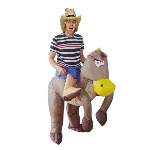 1.5 2m Inflatable Halloween Costumes For Horses Polyester Riding A