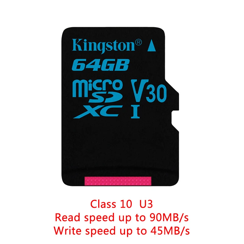 Kingston 16 Гб Micro SD карта класс 10 карт sd память 32 Гб мини SD карта 64 Гб TF карта UHS-I 128 Гб карта памяти для мобильного телефона - Емкость: 90MB U3 64GB