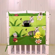 Кровать подвесная сумка для хранения детская кроватка кровать Брендовая детская хлопковая кроватка Органайзер 50*60 см игрушечный карман для пеленок детская кроватка набор