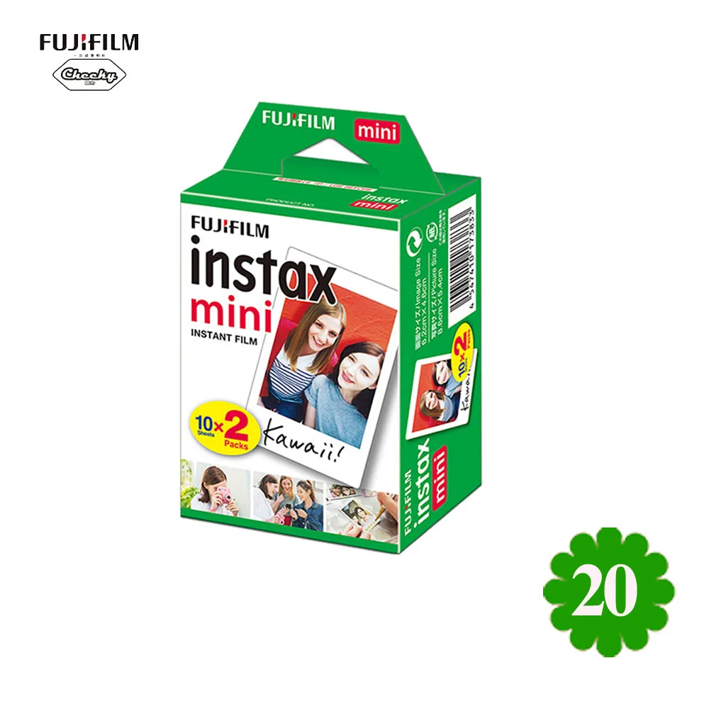 Fujifilm Instax Mini пленка 8 9 пленка 10-200 лист мини белая моментальная фотобумага для камеры Instax Mini7s 50s 90 фотобумага белая - Цвет: 20 Sheets