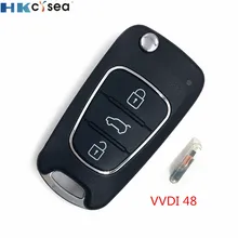 HKCYSEA 1 peça 3 Botões VVDI2 Substituição da Chave Do Carro Remoto XKHY02EN Versão Em Inglês para VVDI Ferramenta Chave com 1 peça VVDI 48 Chip