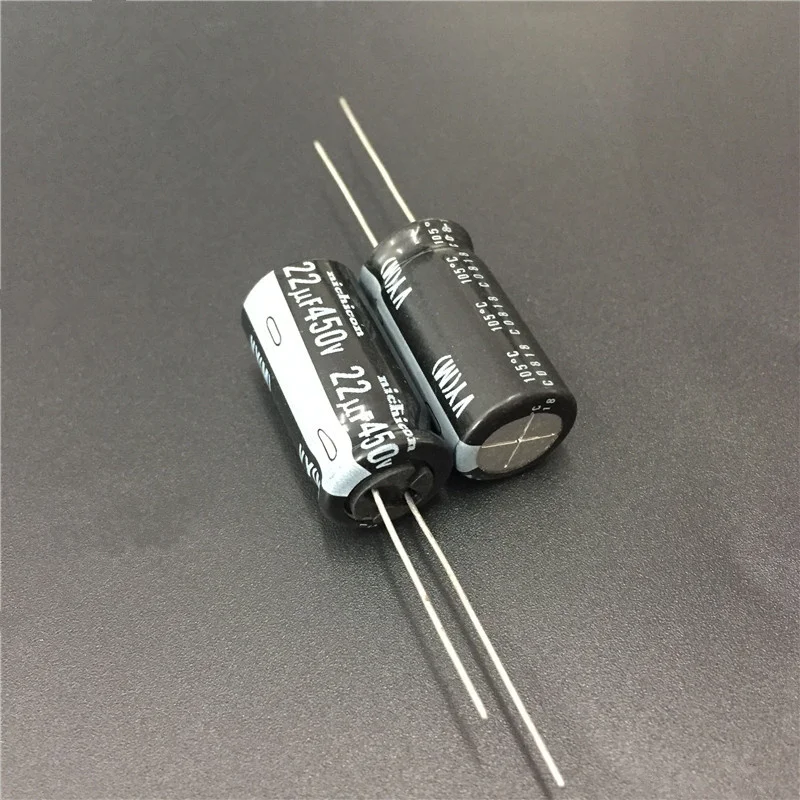 50pcs 22uF 450V NICHICON VY Series 12.5x25mm Wide Temperature Range