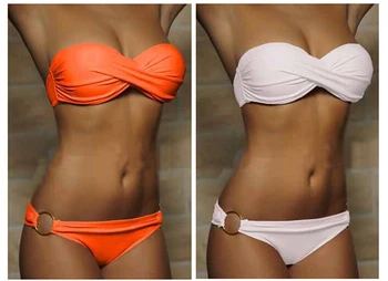 

(10 pieces/lot) Newest Summer Ladies Bikini Sets Solid UnderWire Low Waist Backless Female Swimsuit Sexy Slim Brazilian Swimwear