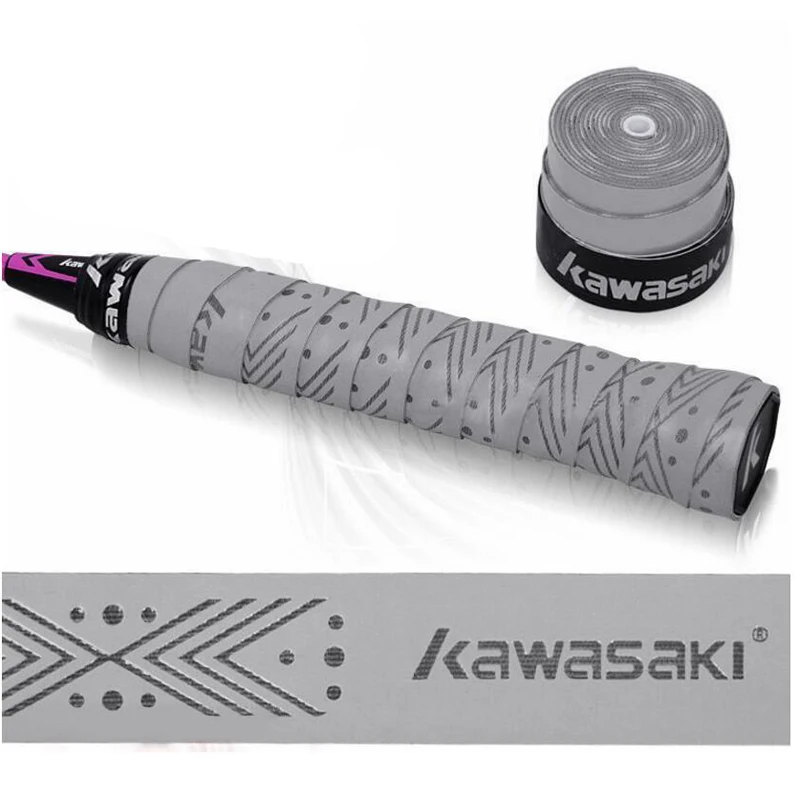 10 шт./лот Kawasaki Overgrip Теннисная ракетка напульсники противоскользящие дышащие пот группа Бадминтон сцепление ленты X5
