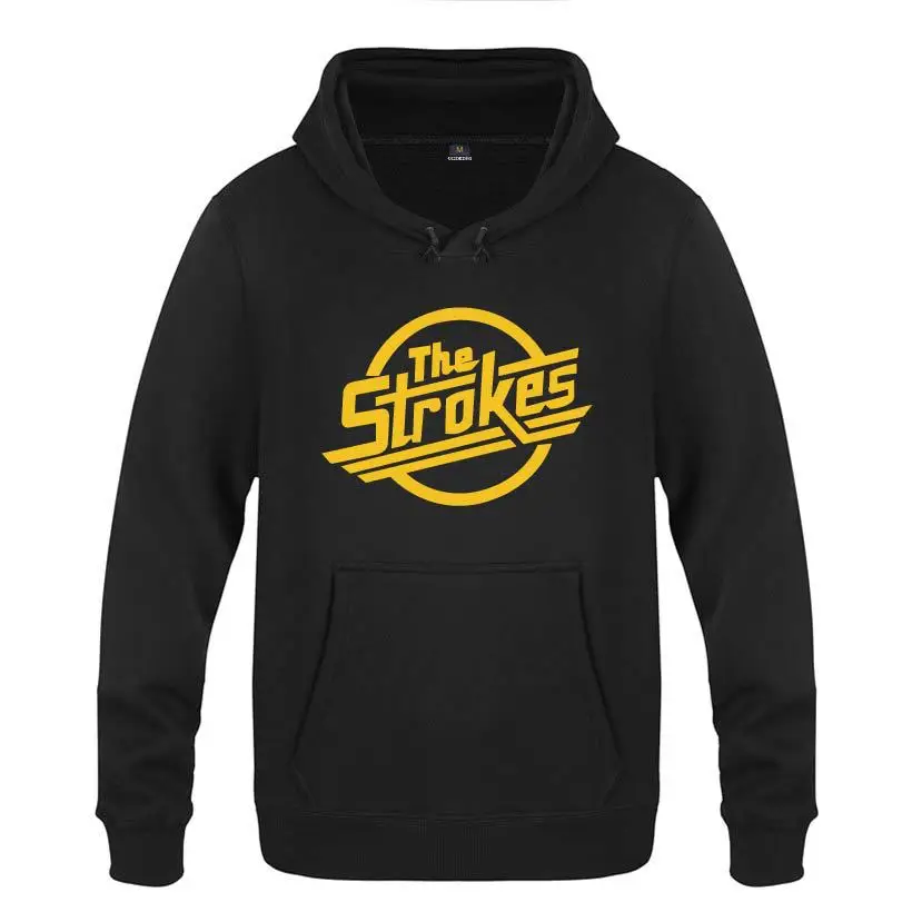 

Indie Rock THE STROKES Hoodies Men Hip Hop Fleece Long Sleeve Pullover Sweatshirt Winter Skate Tracksuit Hoody Moleton Masculino