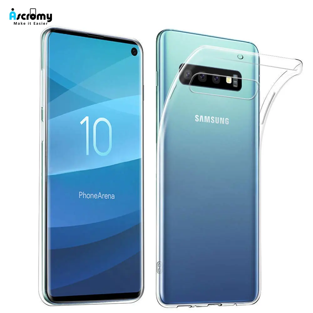 Прозрачный мягкий чехол из ТПУ для Samsung Galaxy S20 Ultra S10 Plus E S9 S8 Note 9 8 A7 2018 A5 2017 задняя