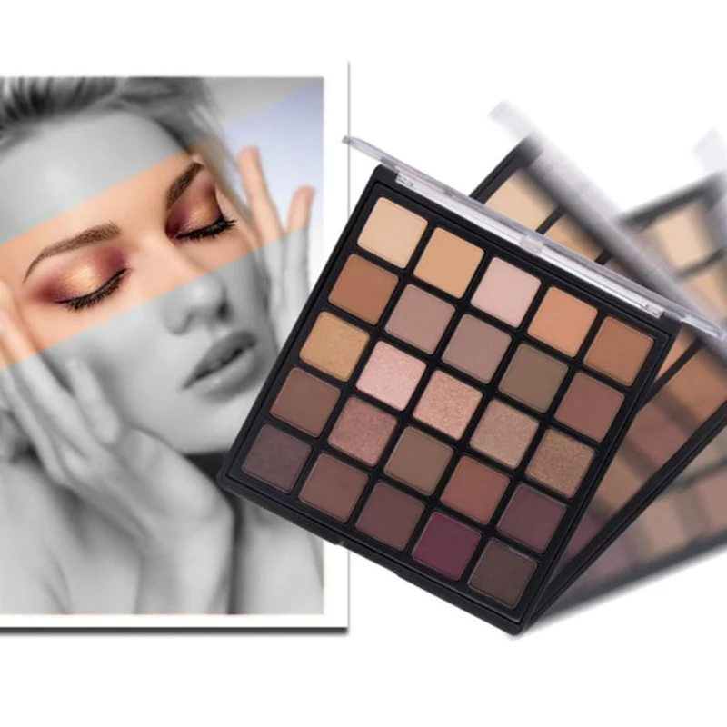 

25 Colors Beauty Eye Shadow Palette, Bronzed Palette, Metallic & Shimmer & Matter Make Up Smoky/Warm Eye Shadow