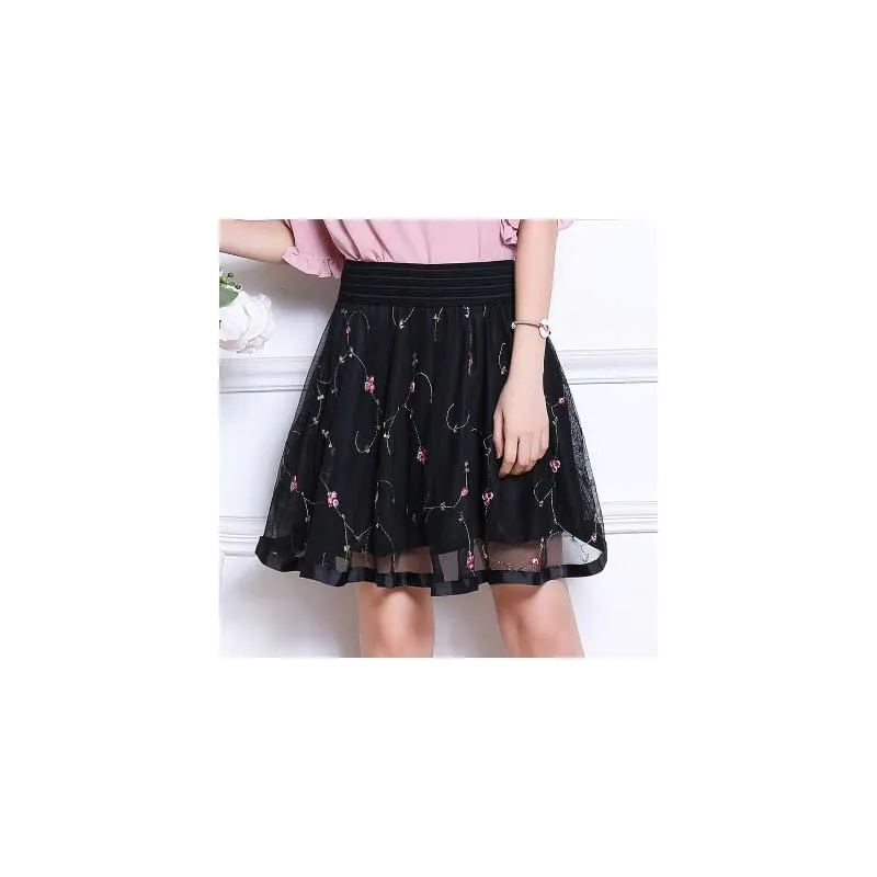 2018_printed_floral_A-line_skirt_mini_black_white_women_skirts_summer_flared_tutu_sexy_midi_plus_size_girl_clothes_Femmem_6