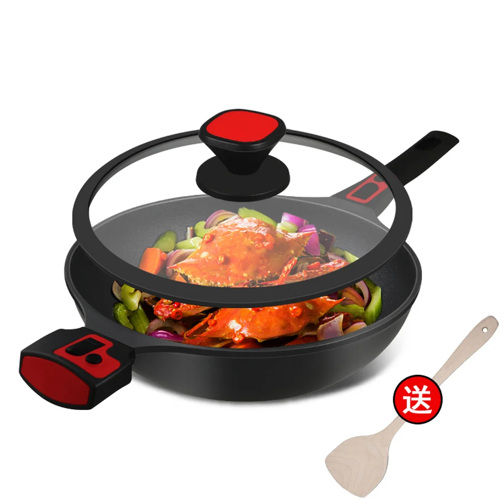 

30cm Wok non-stick pan less smoke cooking pot household pot induction cooker gas stove universal wok wx9141513