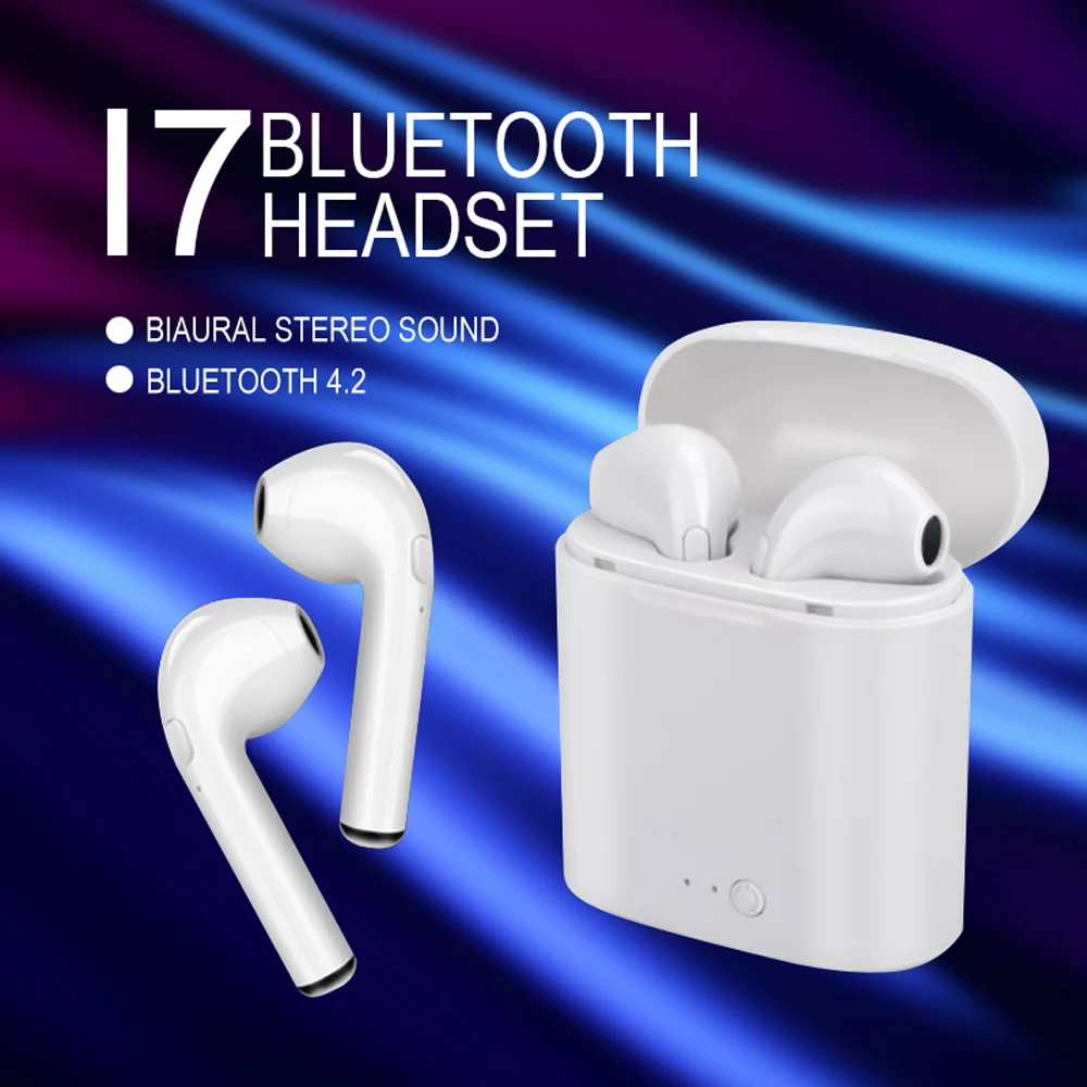 Беспроводные Bluetooth наушники KISS чехол I7S TWS беспроводные для всех смартфонов