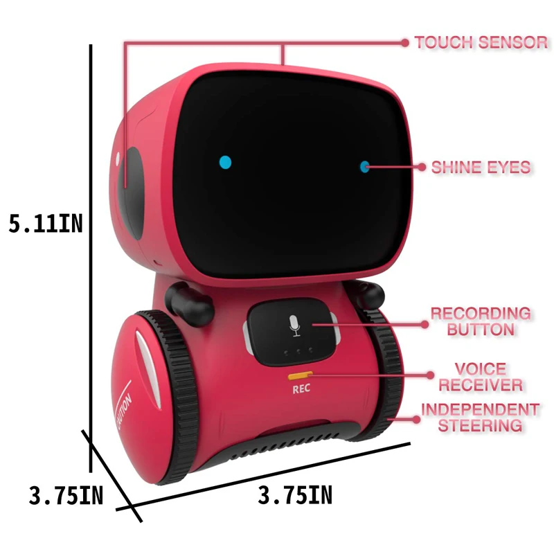 2019 New Toy Robots for Kids Dance Voice Command Touch Control Toys Interactive Robot Cute Toy Smart Robotic for kids Gifts